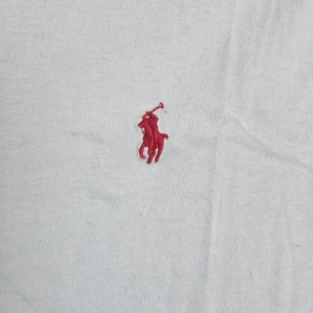 Polo‎ Ralph Lauren Boys Light Gray Crew Neck Short Sleeve Pony Logo Tee Small 8